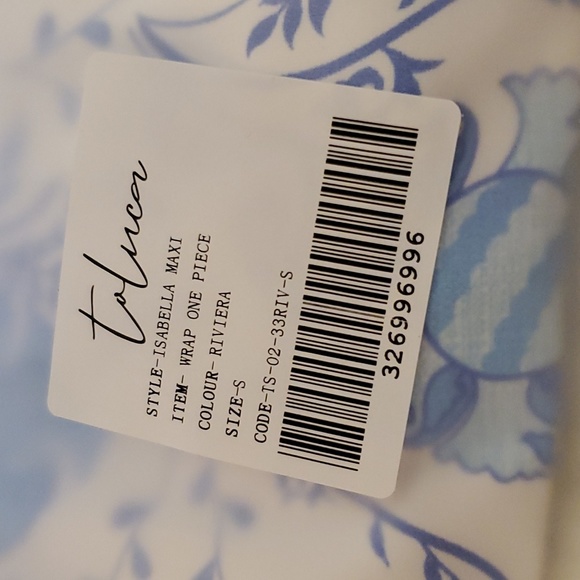 Toluca Swim Isabella Wrap one-piece Maxi - Riviera Print - Picture 11 of 14